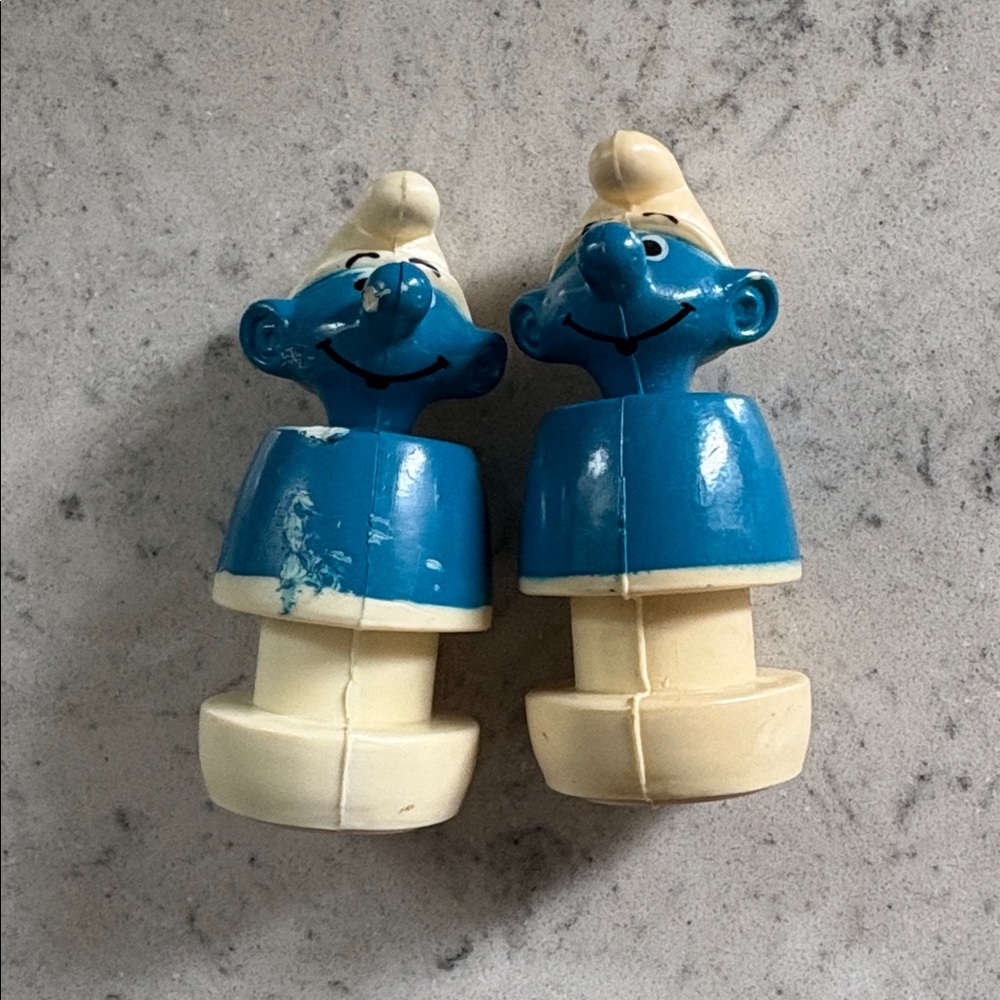 1978-1980’s Lot SMURFS Schleich PEYO figures, Mushroom hut, ERTL cars, teacup - Picture 16 of 16